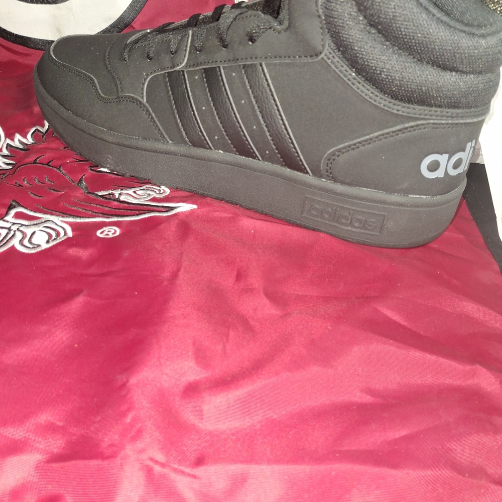 Adidas Men's High-Top Black Sneakers - Picture 3 of 4